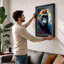 Chimpanzee in Colour Modern 1 Piece Single Picture Frame Wall Art-136692863-136692864
