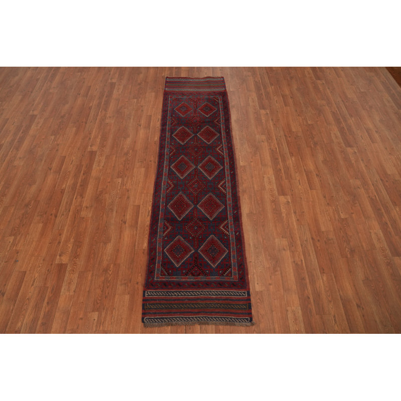 Handmade Wool Runner Rug 2x8
