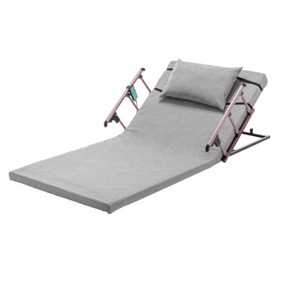 Electric Adjustable Bed Backrest, 4-68° Upgraded Foldable Safety Guardrail