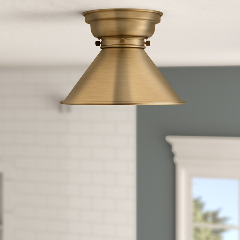 Plafonnier encastré 1 lumière Heideman, Ampoule non incluse, H 6,9 po x l 10 po x P 10 po