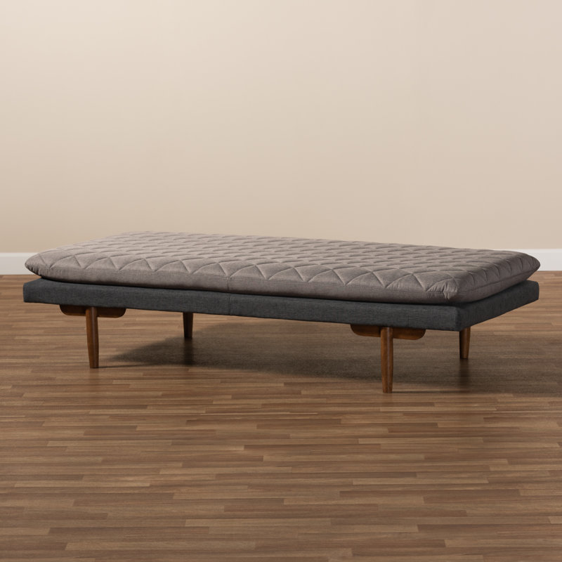 Upholstered Daybed, Two-Tone Gray