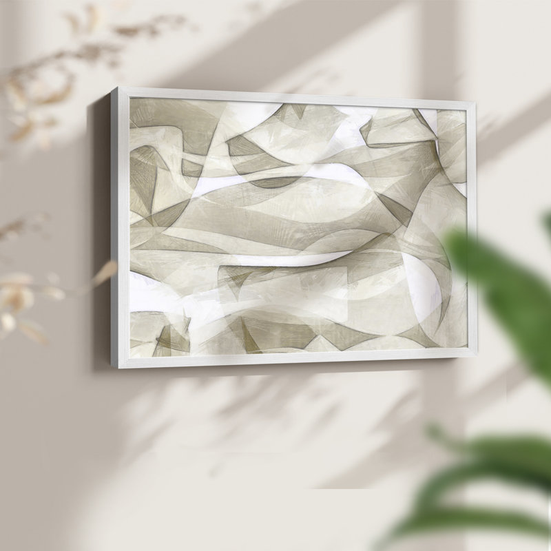 Mindfulness I - Reproduction encadrée - Restickable, H 8 po x l 10 po, Blanc