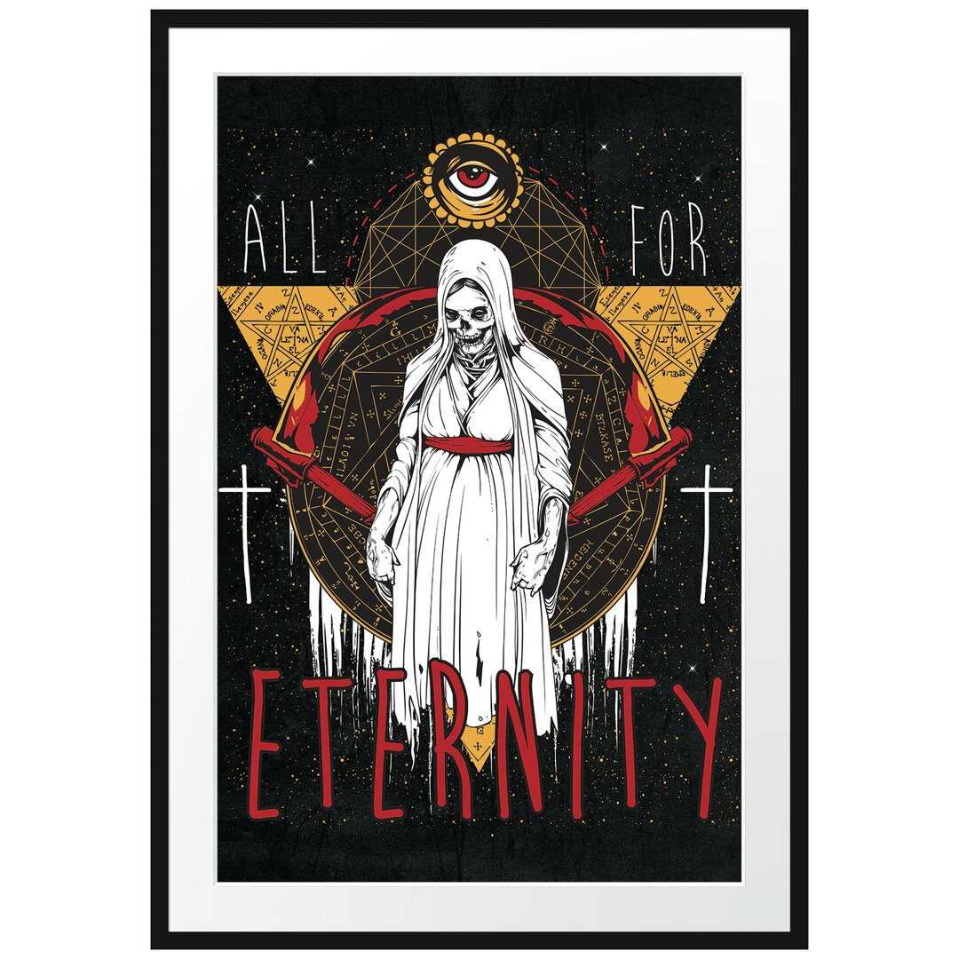 Gerahmtes Poster All For Eternity Black