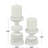 Wood Beaded Pillar Decorative Candle Holder Set-315289260