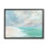 «Peaceful Beach Foam Shore Scenery» par Amanda Hillburn - peinture à cadre flottant sur bois