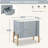 Nightstand with 2 Storage Drawer-1052077155