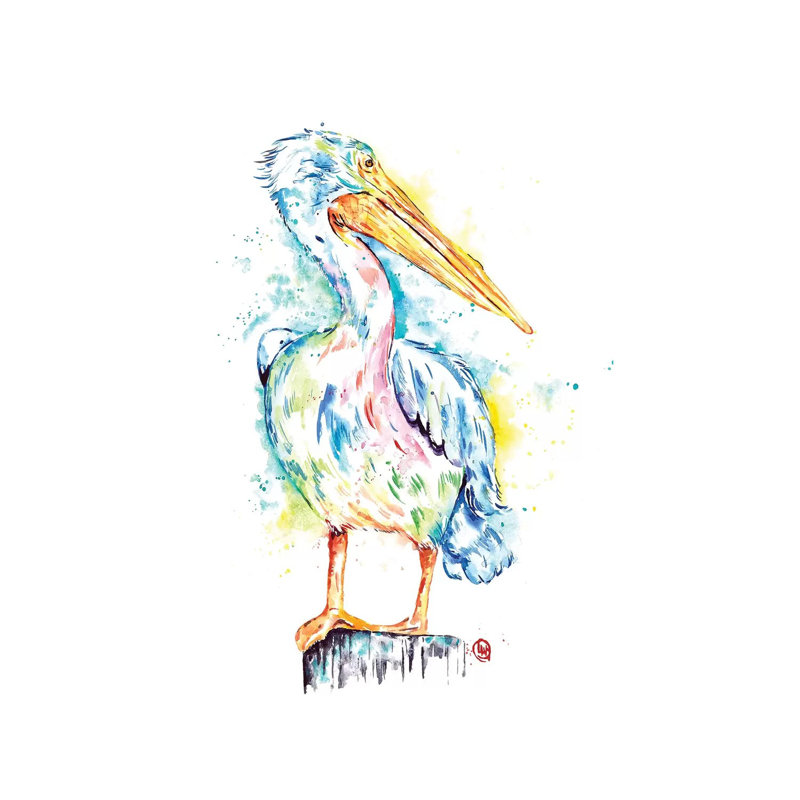 Pelican 1 Piece Wrapped Canvas Wall Art, 101.6 cm H x 66.04 cm W x 3.175 cm D