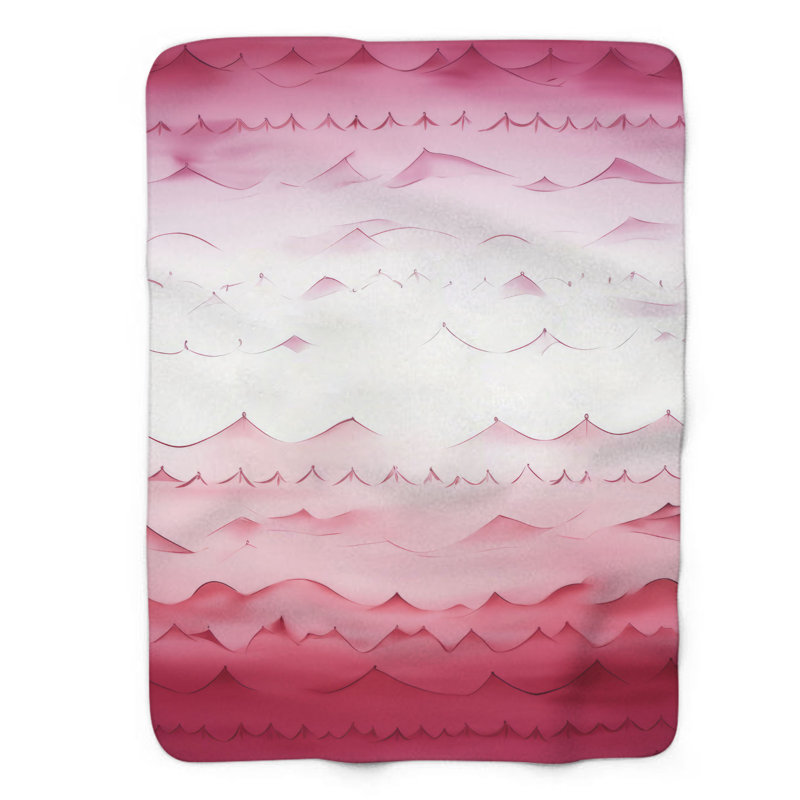 Love Gradient - couverture sherpa de qualité supérieure 1 pièce, Grand lit