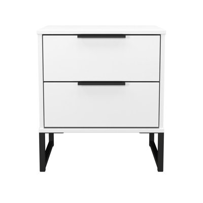 Turah 2 Drawer Bedside Cabinet (Ready Assembled)