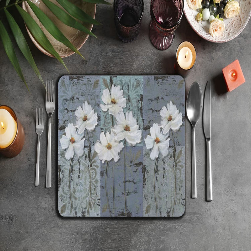 Backes Polypropylene Plastic Placemat And Coaster Set