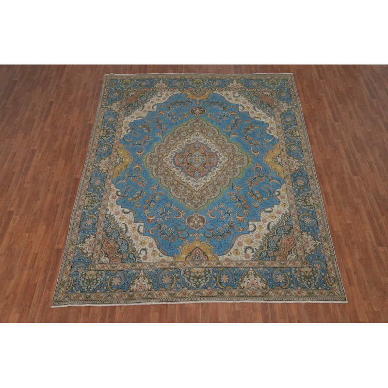 Tapis traditionnel bleu 10 x 12