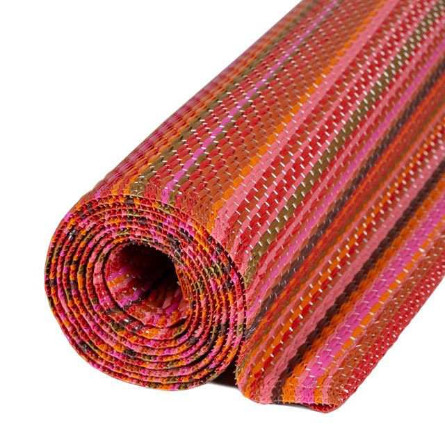 Rainbow Collection Outdoor Rug Striped Design in Terra