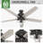 60" Churchwell 5 - Blade Ceiling Fan with Pull Chain and Light Kit Included-57282063