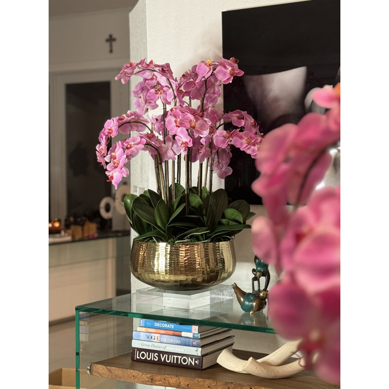 Roberi Orchid Arrangement in Planter, 38" H x 22" W x 22" D