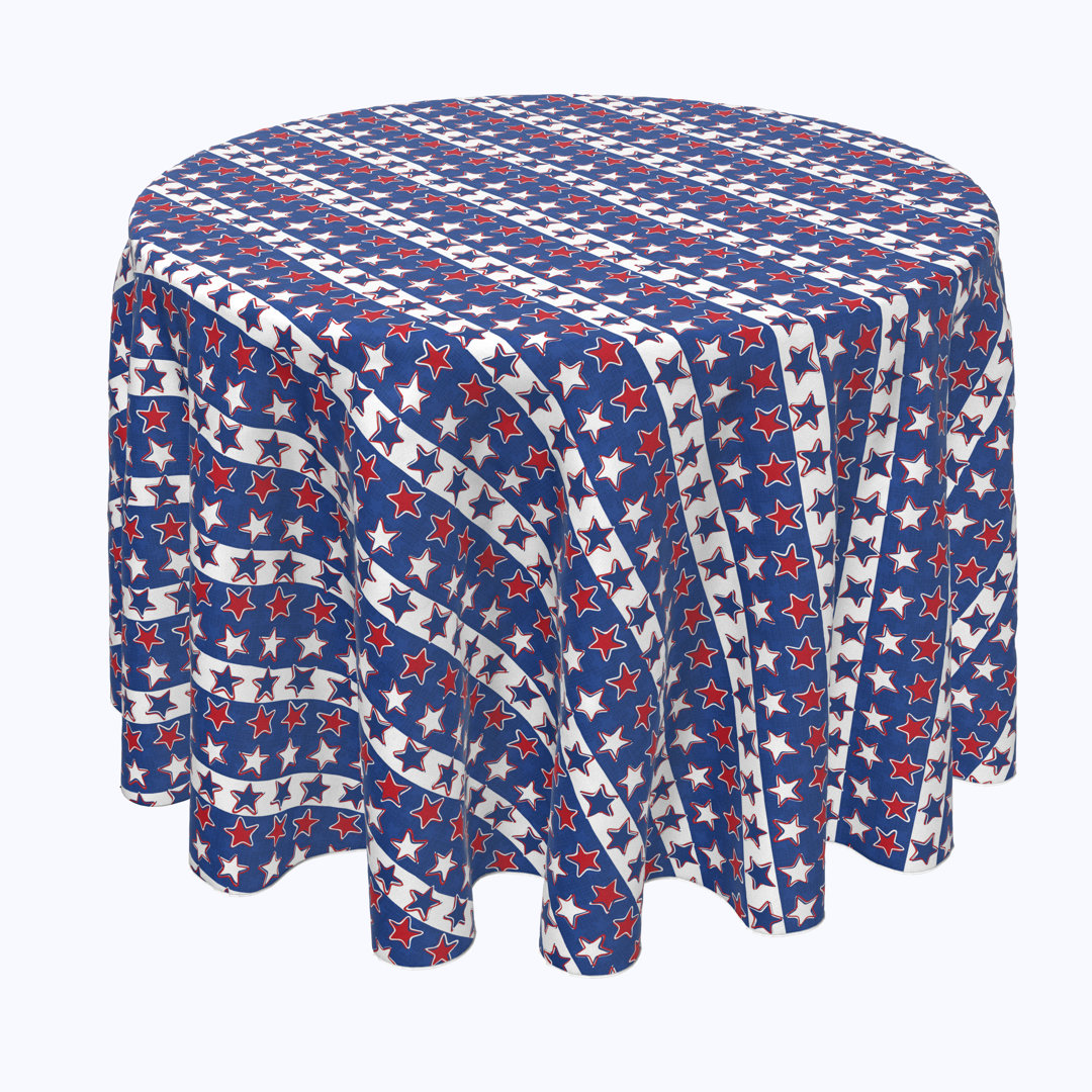 Berkeley Heights Patriotic Scrapbook Stars Tablecloth The Holiday Aisle® 