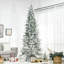 Arbre de Noël artificiel pin enneigé avec branches réalistes