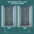 Space Saving Shower & Tub Doors, 1/4 in Tempered Glass, Modern Fold Design