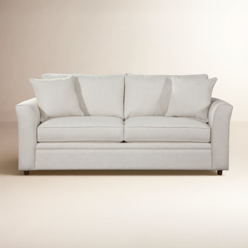 Northfield 85'' Upholstered Sofa, Sunbrella Beige Pinstripe; 6205-74
