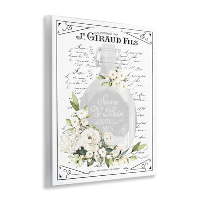 French White Bath Soap Wall Plaque, design by Lettered and Lined