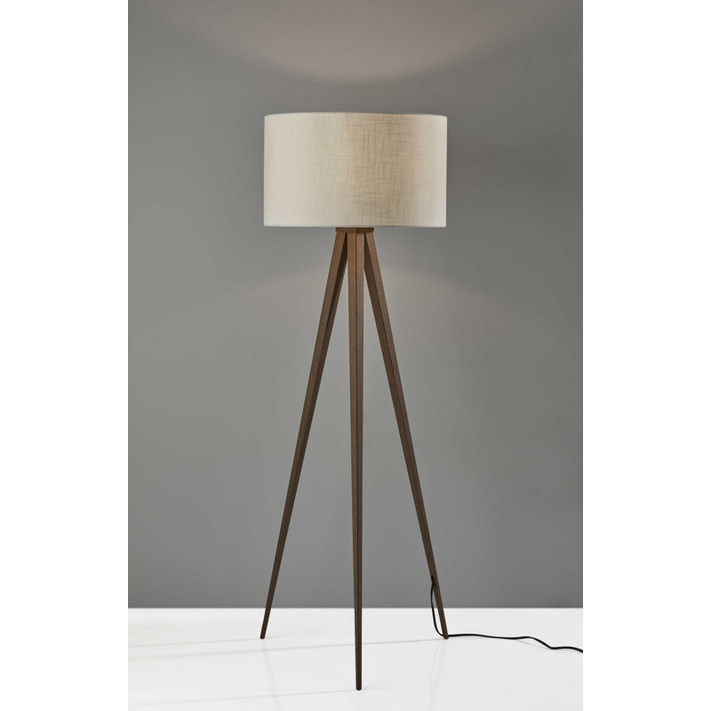 Dalaney 60.25'' Brown Tripod Floor Lamp