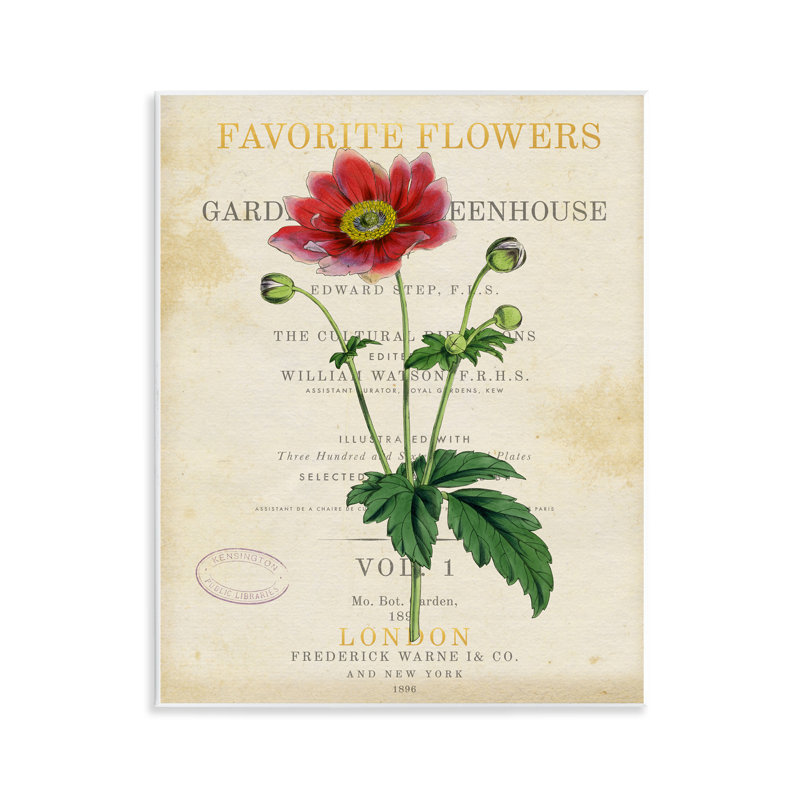 «Garden Greenhouse Vintage Flower Wall Art» par Susan Arnot