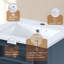Meuble de salle de bain autoportant de 45,7 cm (18 pouces) avec lavabo en céramique intégrée et charnières à fermeture douce