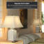 Lampe en porcelaine victorienne en dentelle