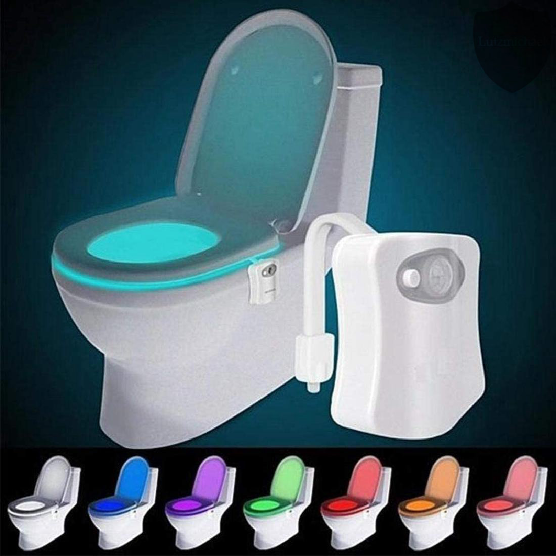 8/16 Colors 1/2 Pcs Toilet Lights Led Toilet Night Lights Motion Sensor  Light for Toilet with Aromatherapy, Toilet Bowl Light for Kids, Boys, Man,  Bathroom, Washroom