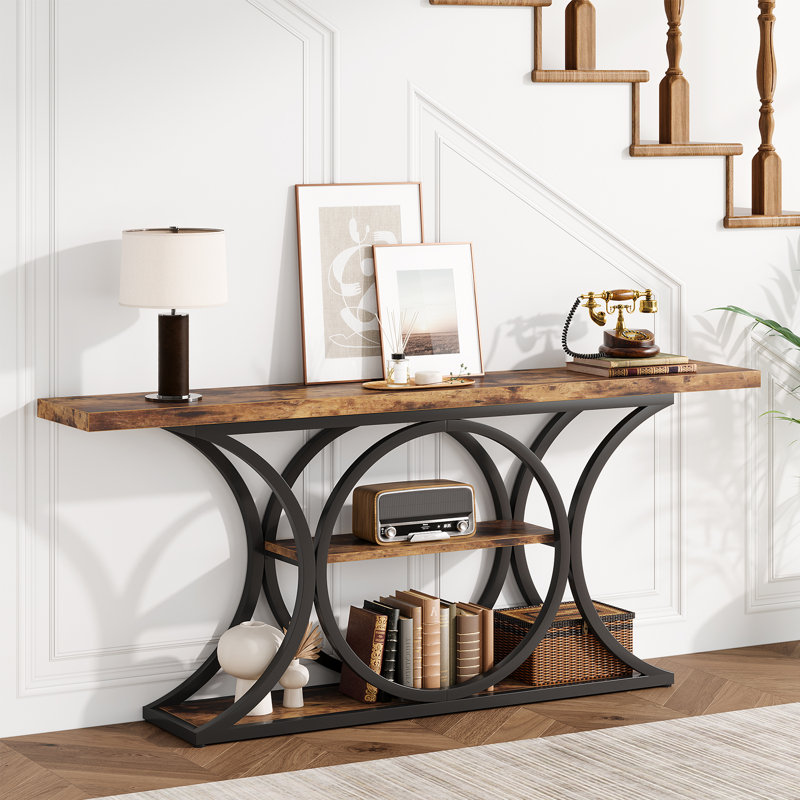  62.99" Console Table, Couch Table Behind Sofa, Long Entryway Table, Sofa Console Table, Narrow Console Table, Hallway Table For Entryway Living Room