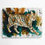 Art mural en métal «Big Cats»