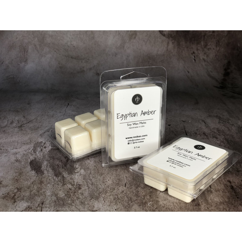 Egyptian Amber Soy Wax Melts – Clean Melting, Flameless Home Fragrance – Hand Poured, Long Lasting, Made in USA, 3