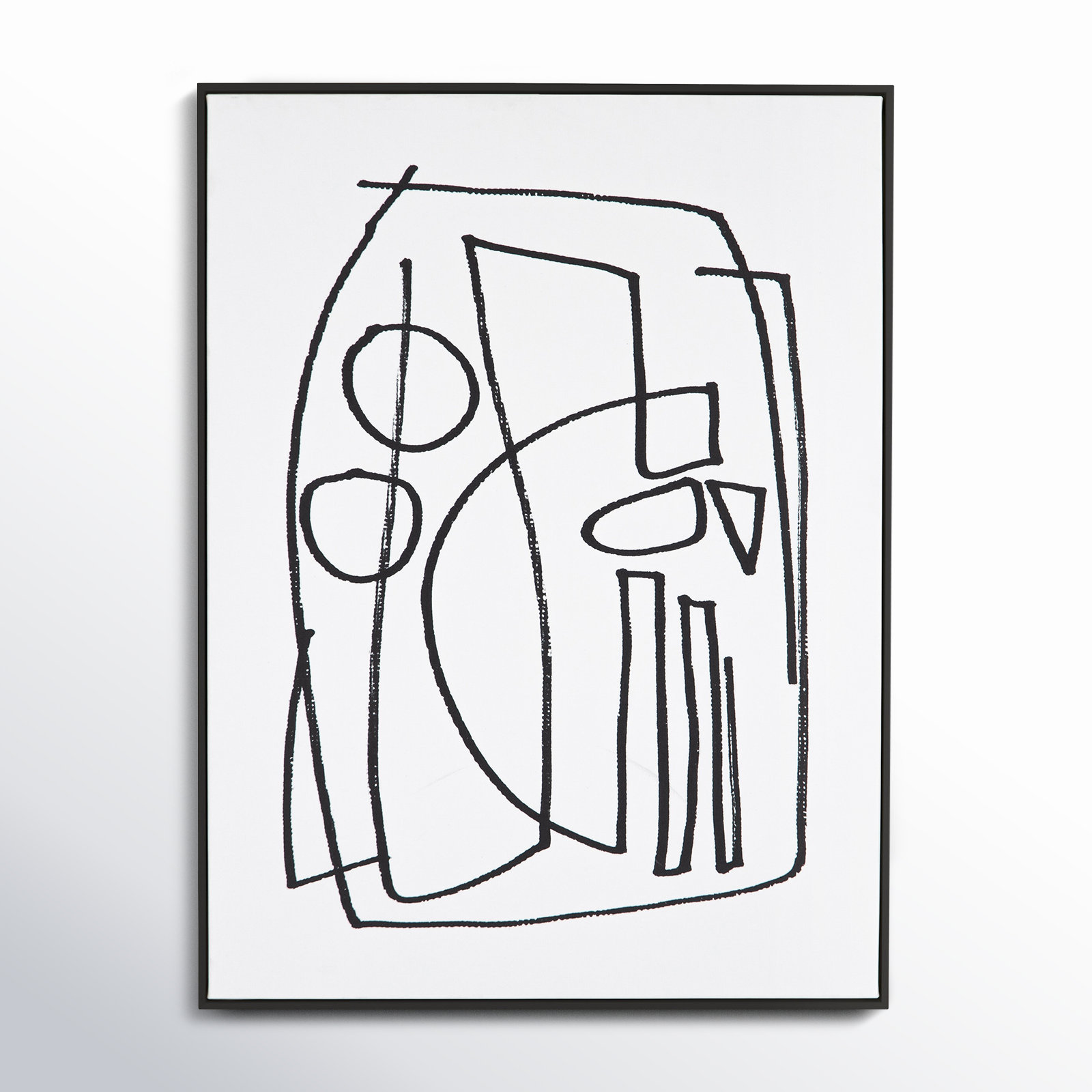 Ashen "Stark 2" Print by Dan Hobday, Black Floater Framed, 40" H x 30" W x 2" D