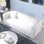 Velours blanc 3 avec coussin confortable à densité multiple élégant et confortable