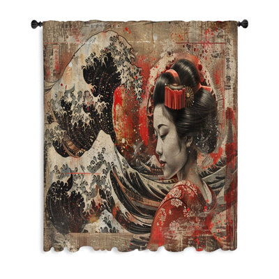 Geisha, rideaux occultants et voilages - 1 panneau