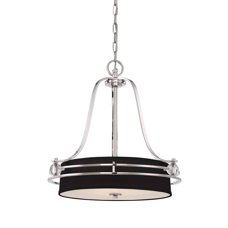 Bengtson 4 - Light Imperial Silver Drum Pendant