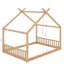 Lit de maison de style Montessori pour enfants, cadre de lit au sol avec tête et pied de lit-51721349-51721352