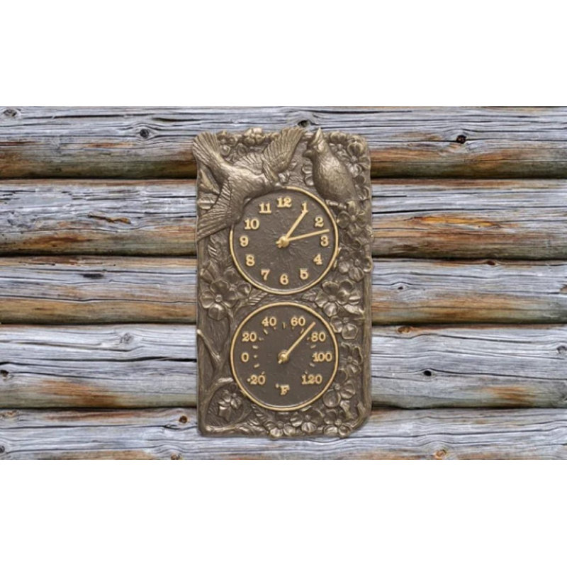 8'' Outdoor Clock Thermometer