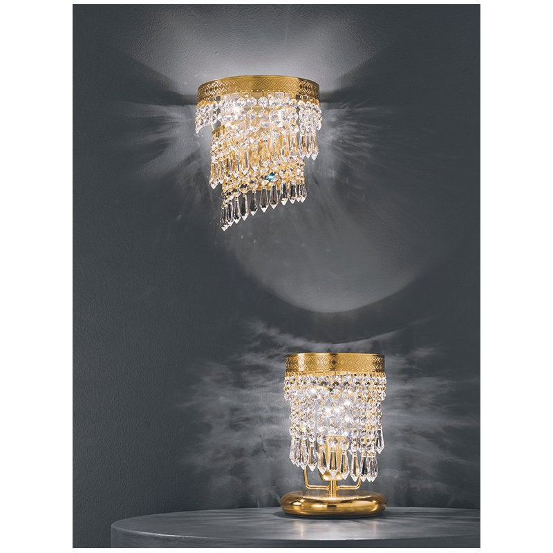 Twister Flush Mounted Sconce, 24 k Gold