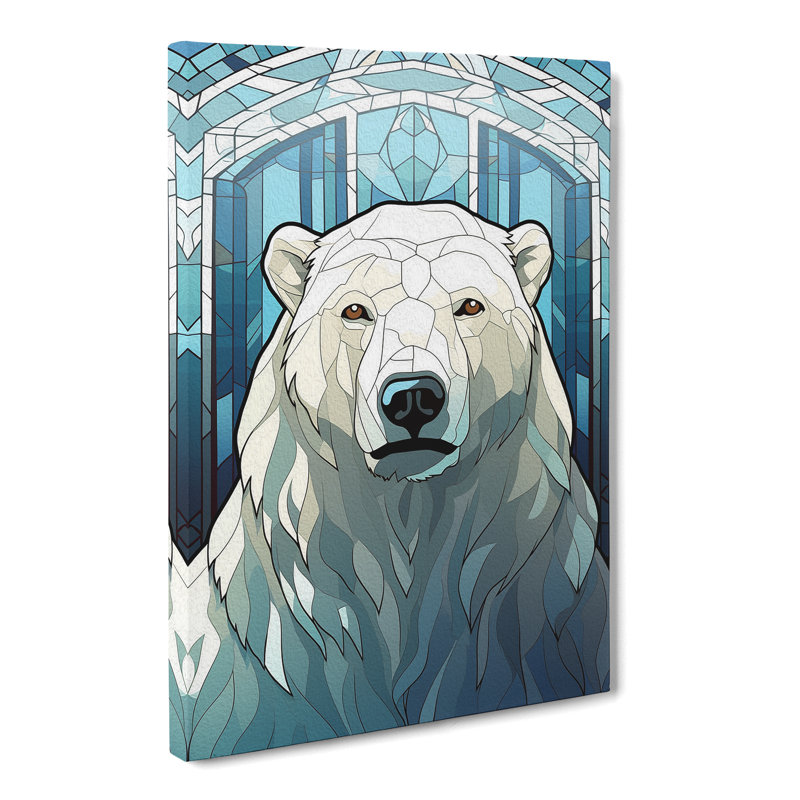 Polar Bear Deco - Print, 50cm H x 35cm W x 3cm D
