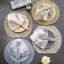 Avignon Metallic Print Linen Napkin-1192732787