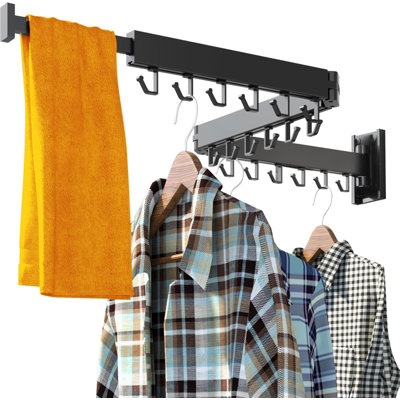 Clothes Drying Rack For Laundry(J Shape Hooks)