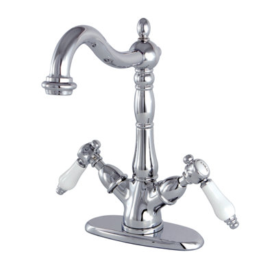Kingston Brass Bel-Air Two-Handle 1-or-3 Hole Deck Mount Vessel Faucet