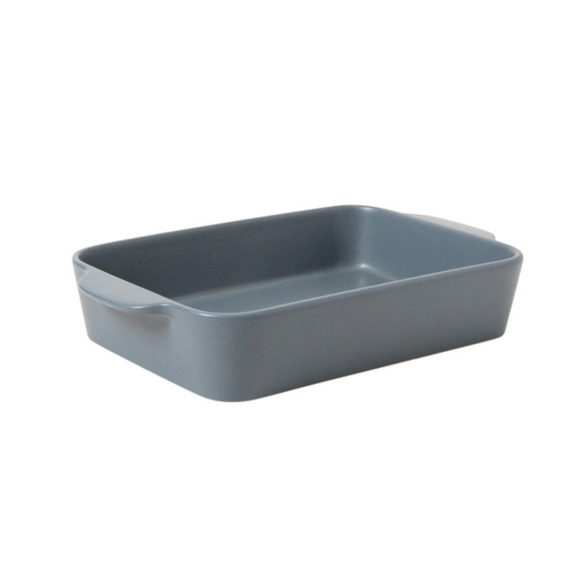 Claybrook 4.8 Quart Stoneware Rectangular Baking Dish, Blue