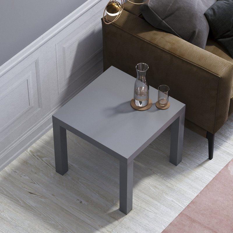 Side Table, Modern Versatile Living Room Home Furniture, Grey