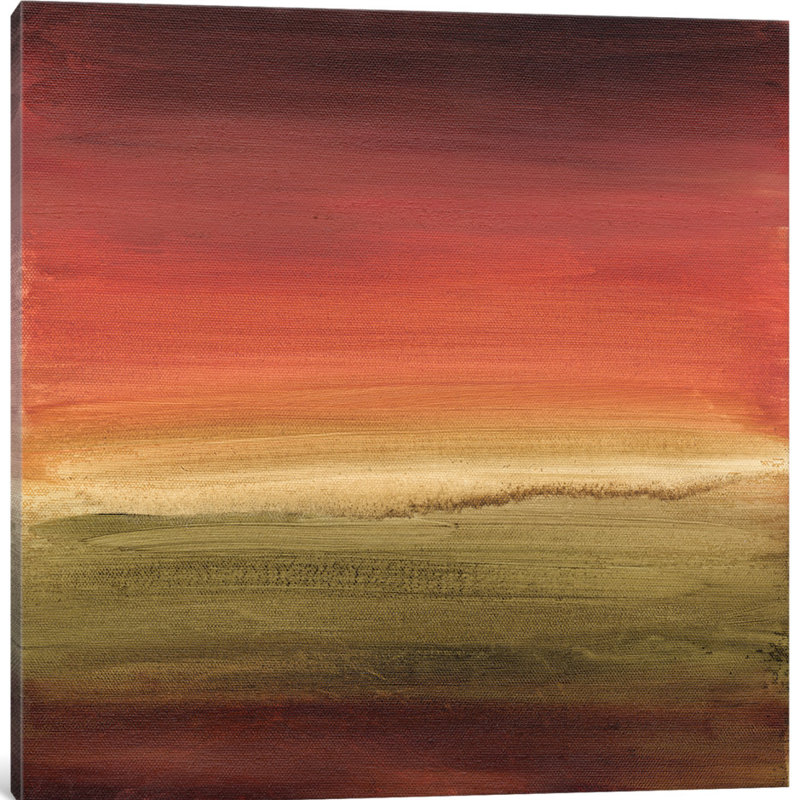 «Abstract Horizon I» par Ethan Harper, reproduction d'art graphique sur toile, H 12 po x l 12 po x P 1,5 po, Cadre noir