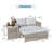 Morland 5 Piece PE Rattan Sectional Seating Group with Cushions-1951172980