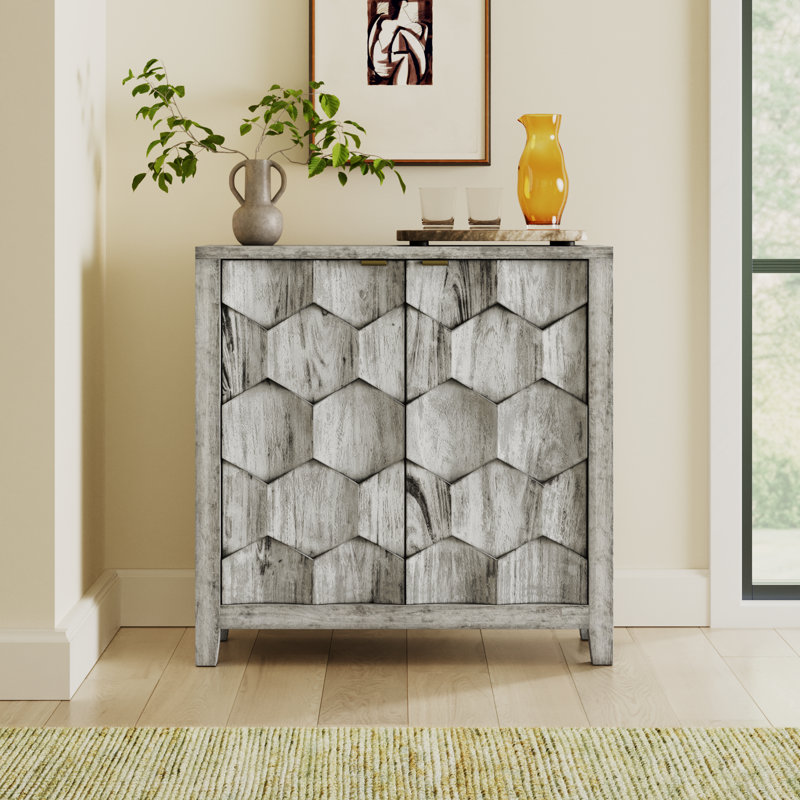 Blancheville Solid Wood Accent Cabinet