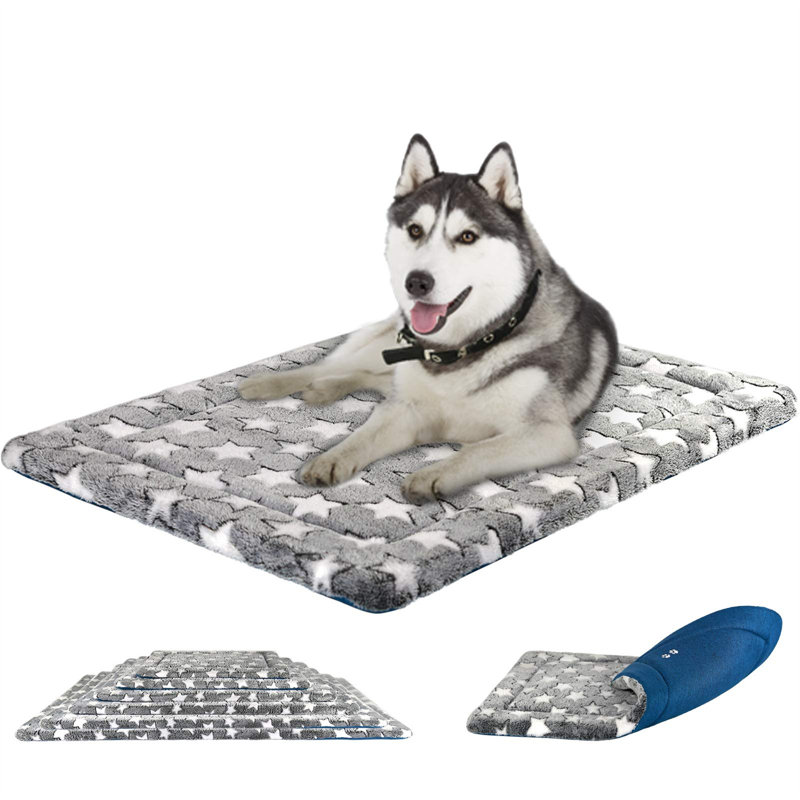 Beachwood Geometric Orthopedic Suede Pet Bed