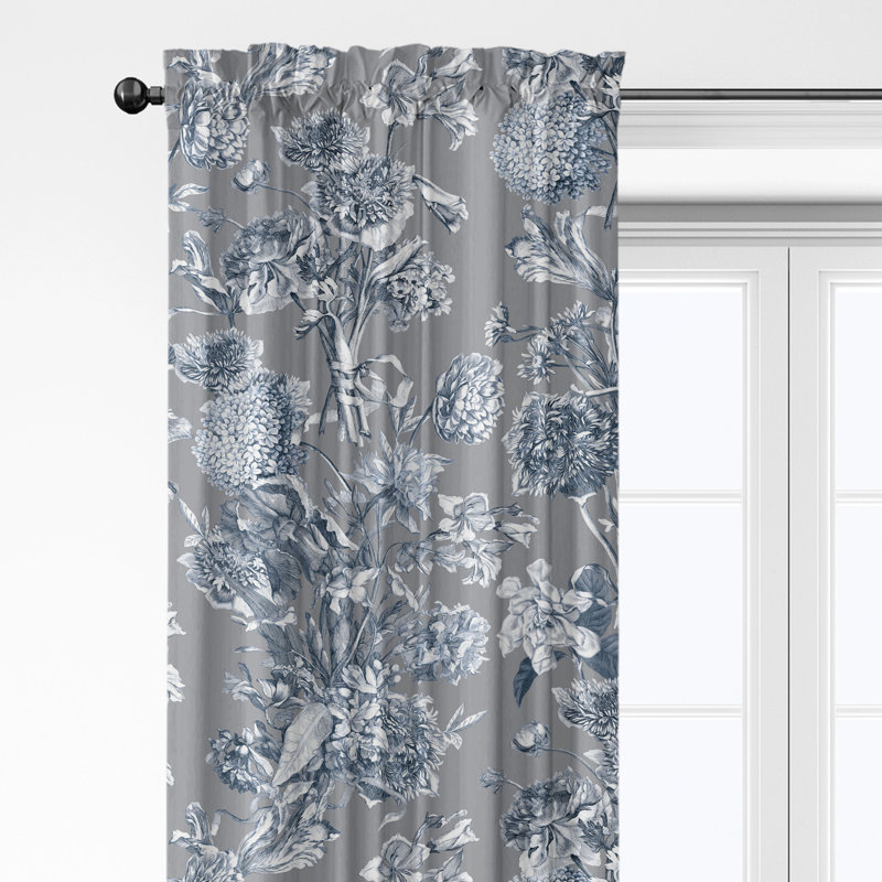 Ensemble de 2 rideaux en coton à passe-tringle Alexandria, L 50 po x L 108 po, Ombre 
