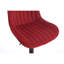 Tabouret de bar chromé à hauteur réglable avec repose-pieds et base pivotants chromés, ensemble de 2, rouge